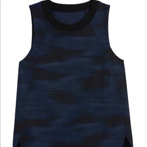 Athleta Zephyr Blurred Camo Tank S